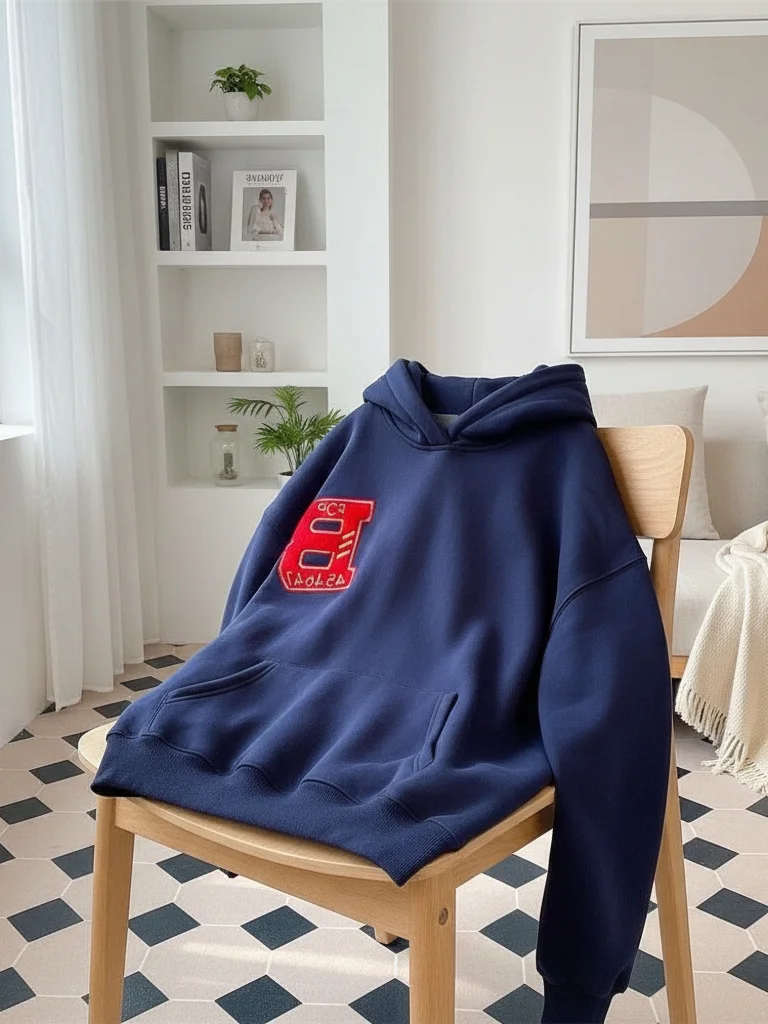 

plus Size Fce Lined Hoodie Sweatirt Embroidered Lettering Casual Loose Fit American Retro Sle Women's Streetwear Top