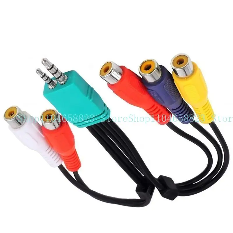 Penggantian 652F untuk BN39-01154 Adaptor Komponen 3.5mm Pria 2.5mm Pria ke 5RCA