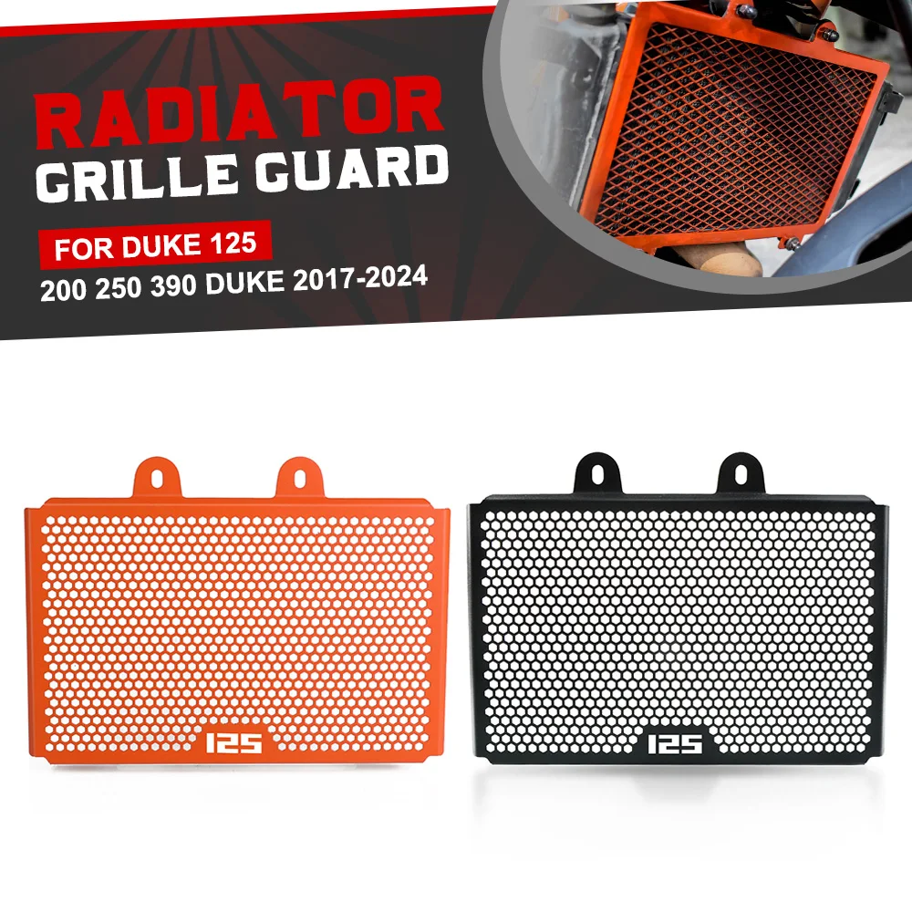 

For Duke 125 200 250 390 Duke 2017-2021 2022 2023 2024 Motorcycle Accessories Radiator Guard Grille Cover Protector Aluminum