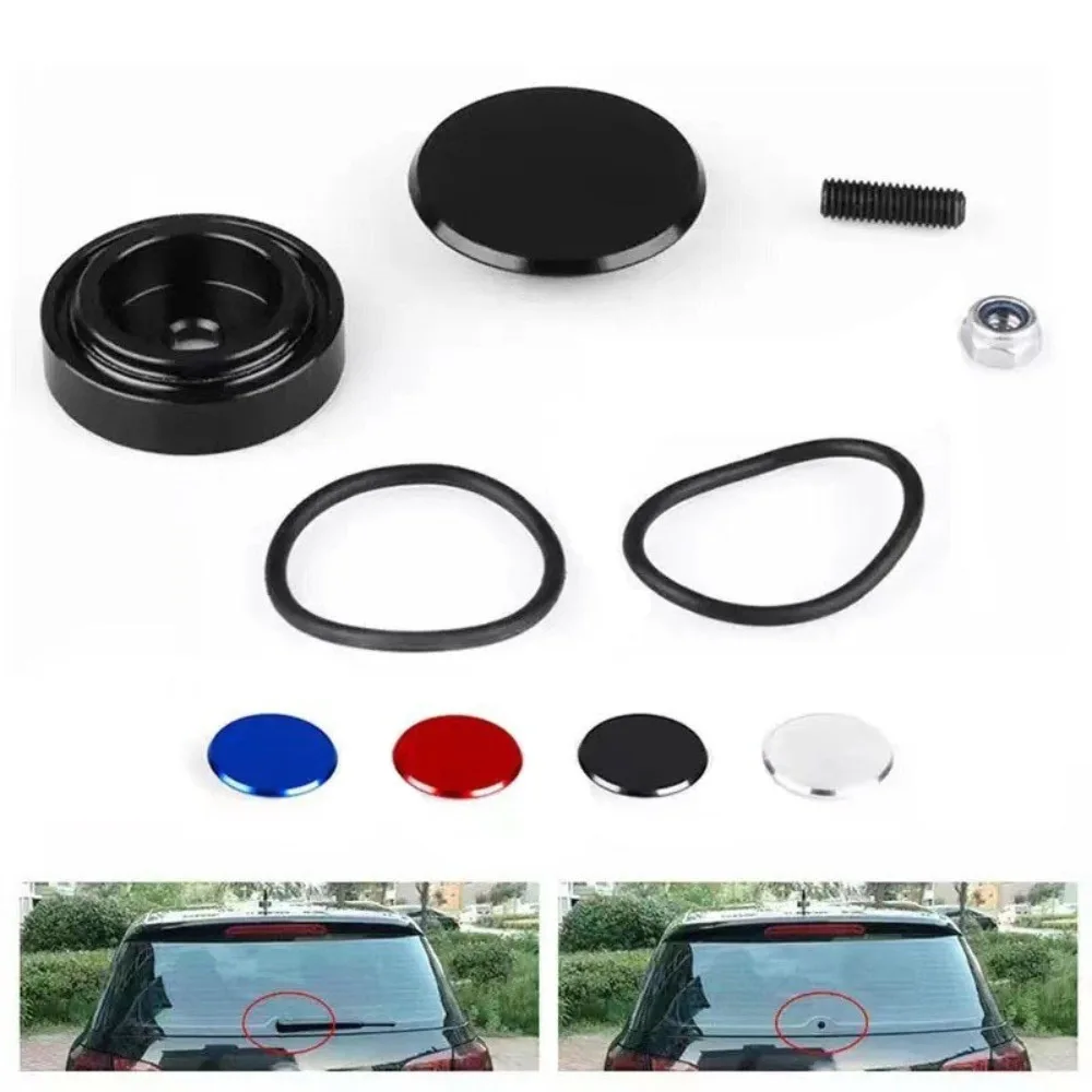 Aluminum Car Rear Wiper Delete Kit 30-40mm O-ring Seal Block Off Plug Cap Rear Window for Honda Civic/ Acura RSX DC5 Integra