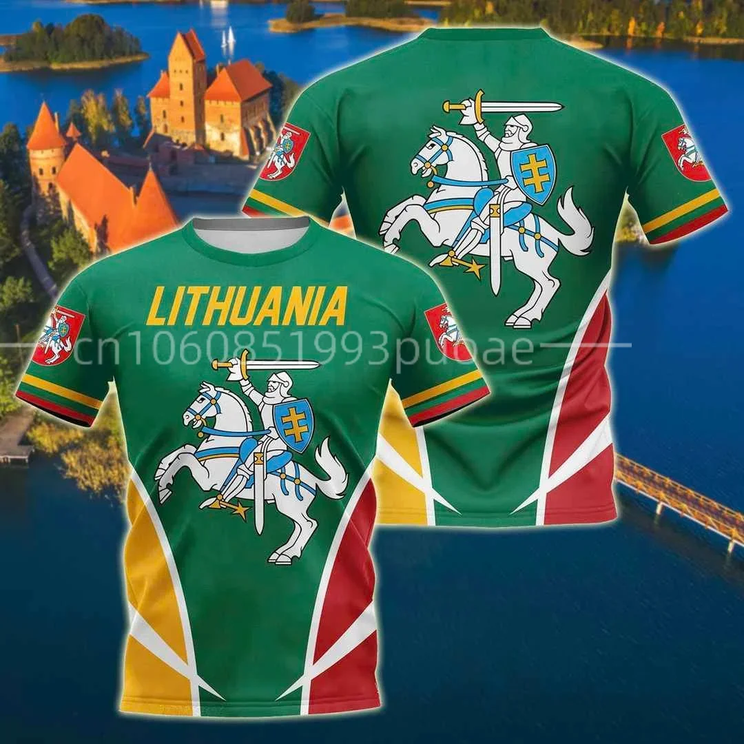 LITHUANIA Male Youth Diy Free Custom Photo Country Ltu T Shirt Nation Flag Lt Lietuva Lietuvos Lithuanian Casual Boy Clothes