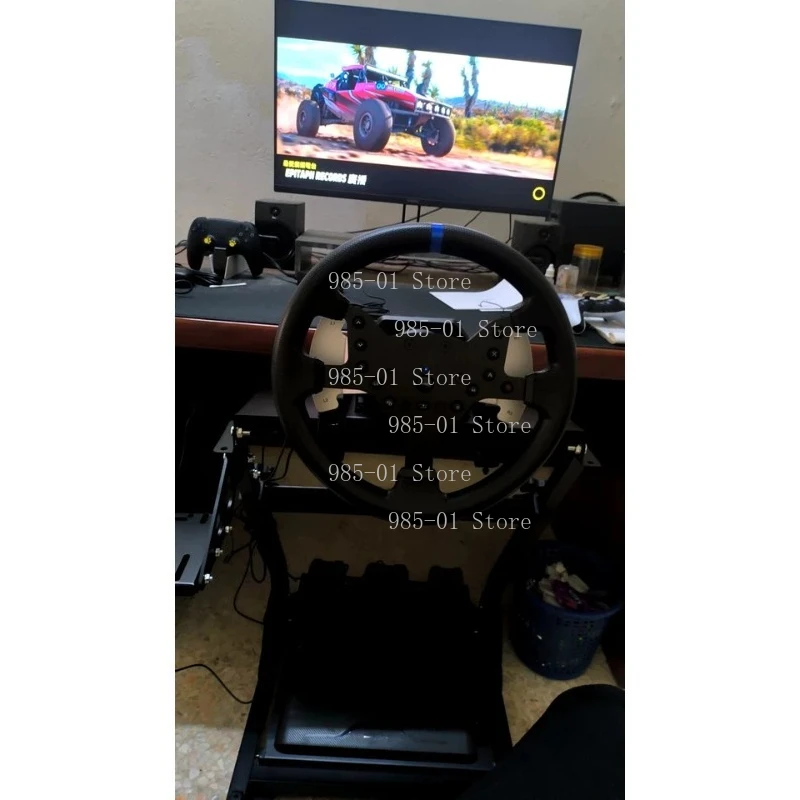 

Игровой руль V99 с двойным мотором 3.2 Нм, силовой обратной связью, педалями и переключателями передач, комплект 270/900 ° Высокоточный датчик Холла