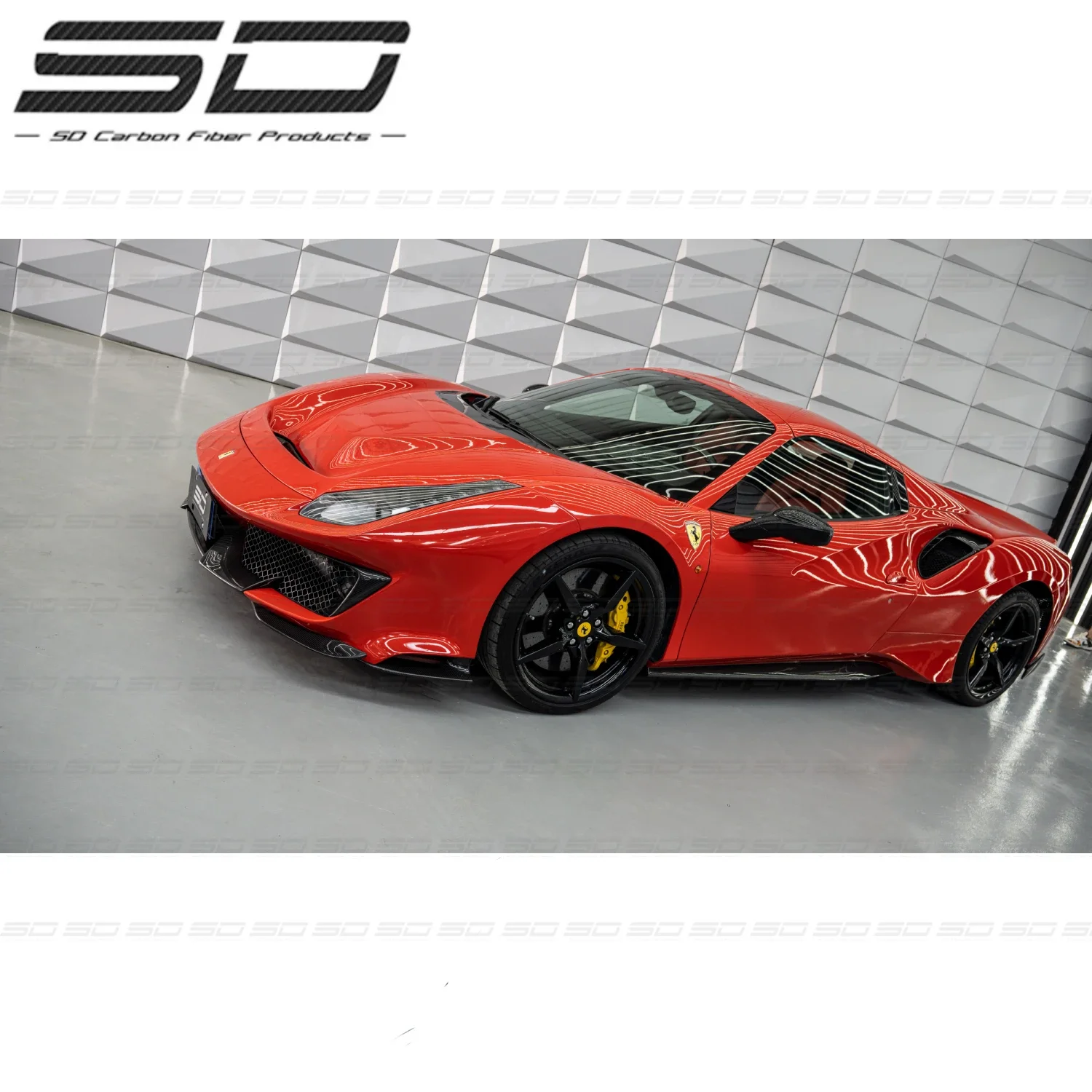 F-errari 488 GTB Facelift Hochwertige Pista Style Dry Carbon Fiber Body Kits