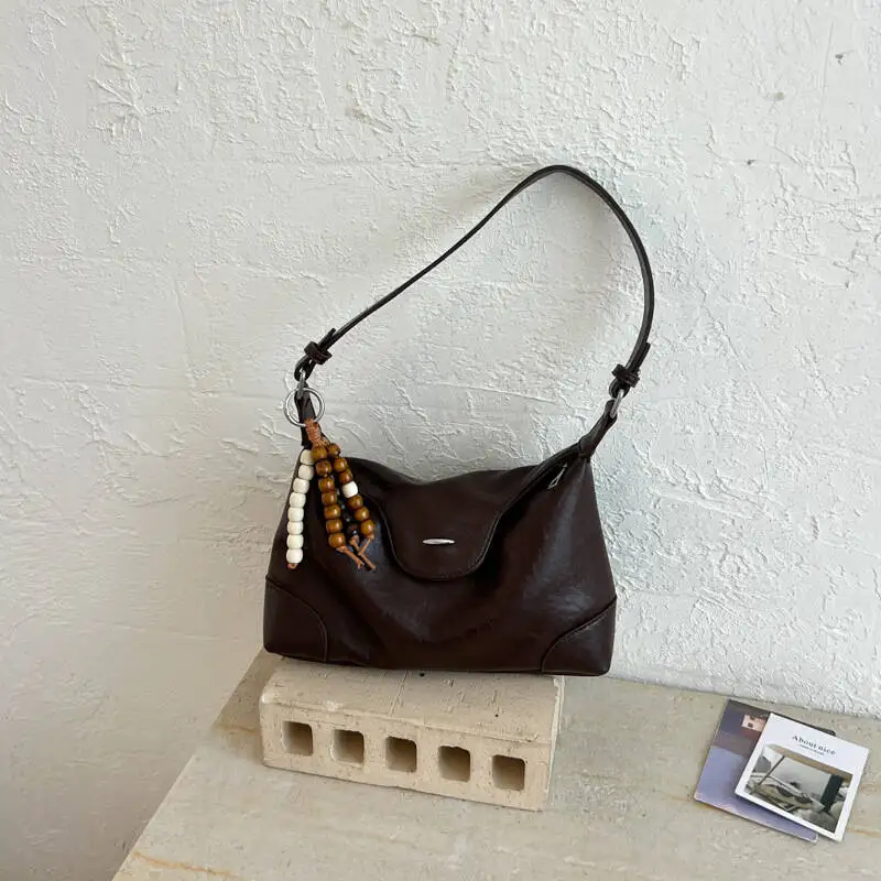 Cross-Border French Niche Design Women's 2026 New Model, High-End Dumpling Underarm Bag, Shoulder And Crossbody Bag