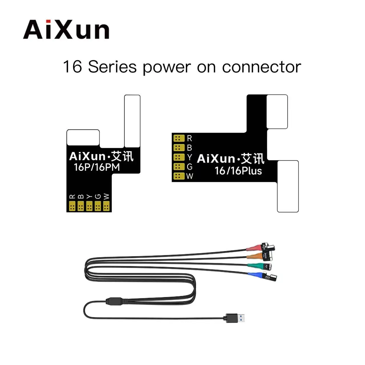 

AIXUN Boot Control Test Line for P2408S P3208 Power Supply Cable FOR IPhone 7-16Pro Max Mobile Phone One-button Power-on Tools