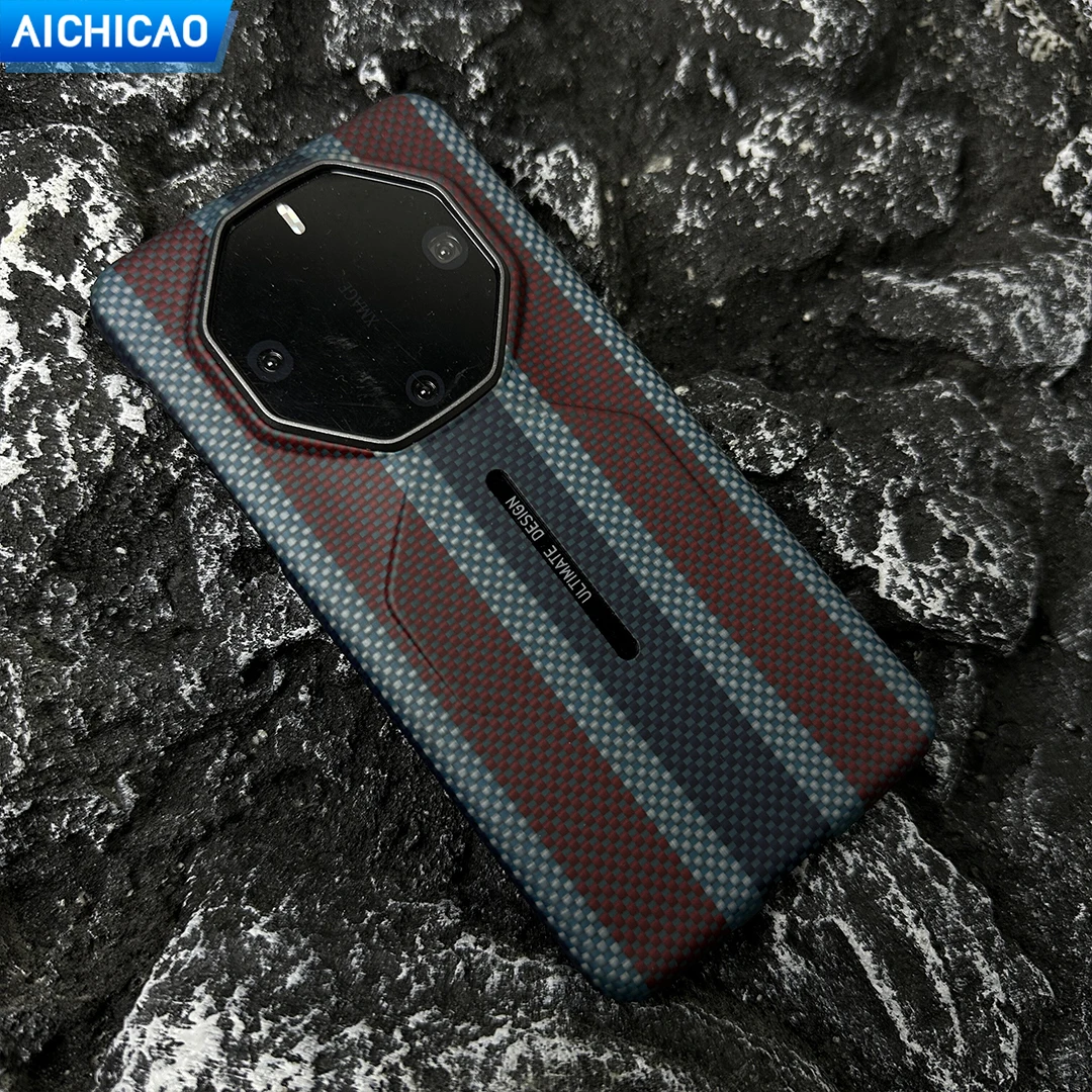 ACC-Carbon Real Carbon Fiber Phone Case For Huawei Mate 60RS Case Aramid Fiber Anti Drop and Anti Slip Phone Cover