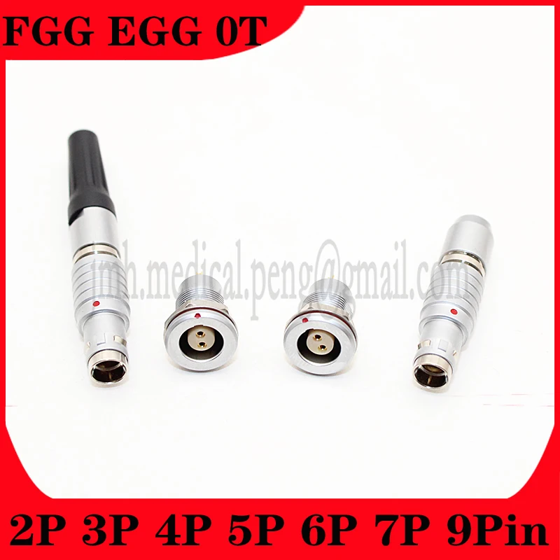 

Compatible T Series 0T FGG EGG 2 3 4 5 6 7 9 Pin IP66/68 Small Diameter Push-Pull Waterproof Male Plug Female Socket Connector