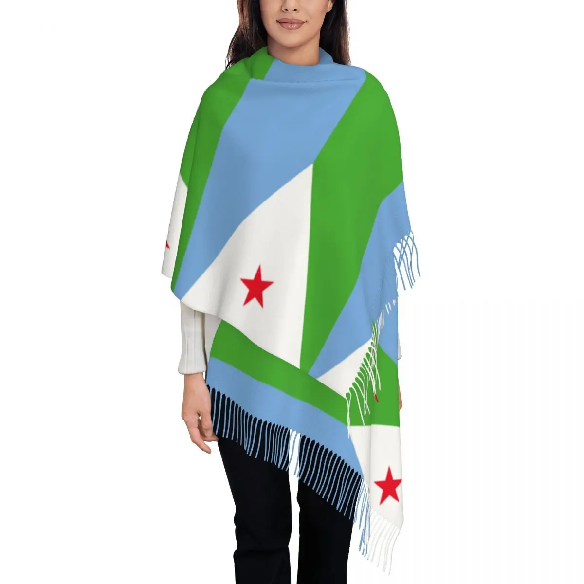 Djibouti Flag Schals und Wraps für Abendkleider Damen Schals Wraps elegante Schals und Wraps für Abend garderobe