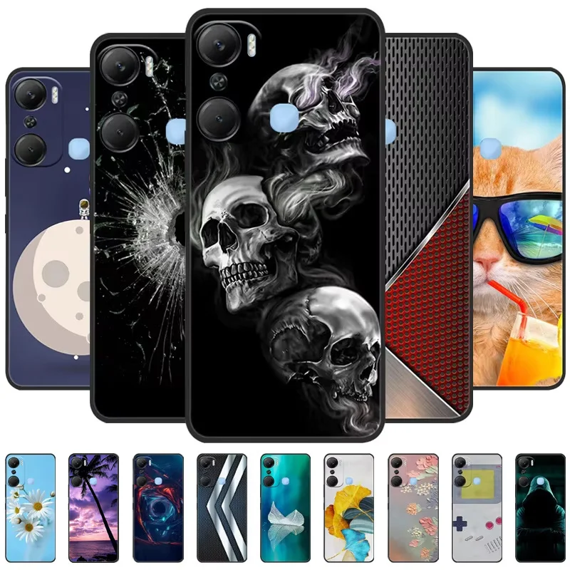 For Infinix Hot 12 Pro Phone Case Shockproof Bumper Funda Cover For Infinix Hot 12 Pro X668C Popular Painted Silicone Case