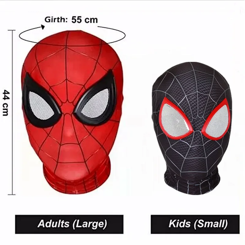 Movie Character 3D Mask Peter Parker Lens Mask Superhero Cosplay Costume Mask Halloweengame Show Headgear Adults Kids Gift