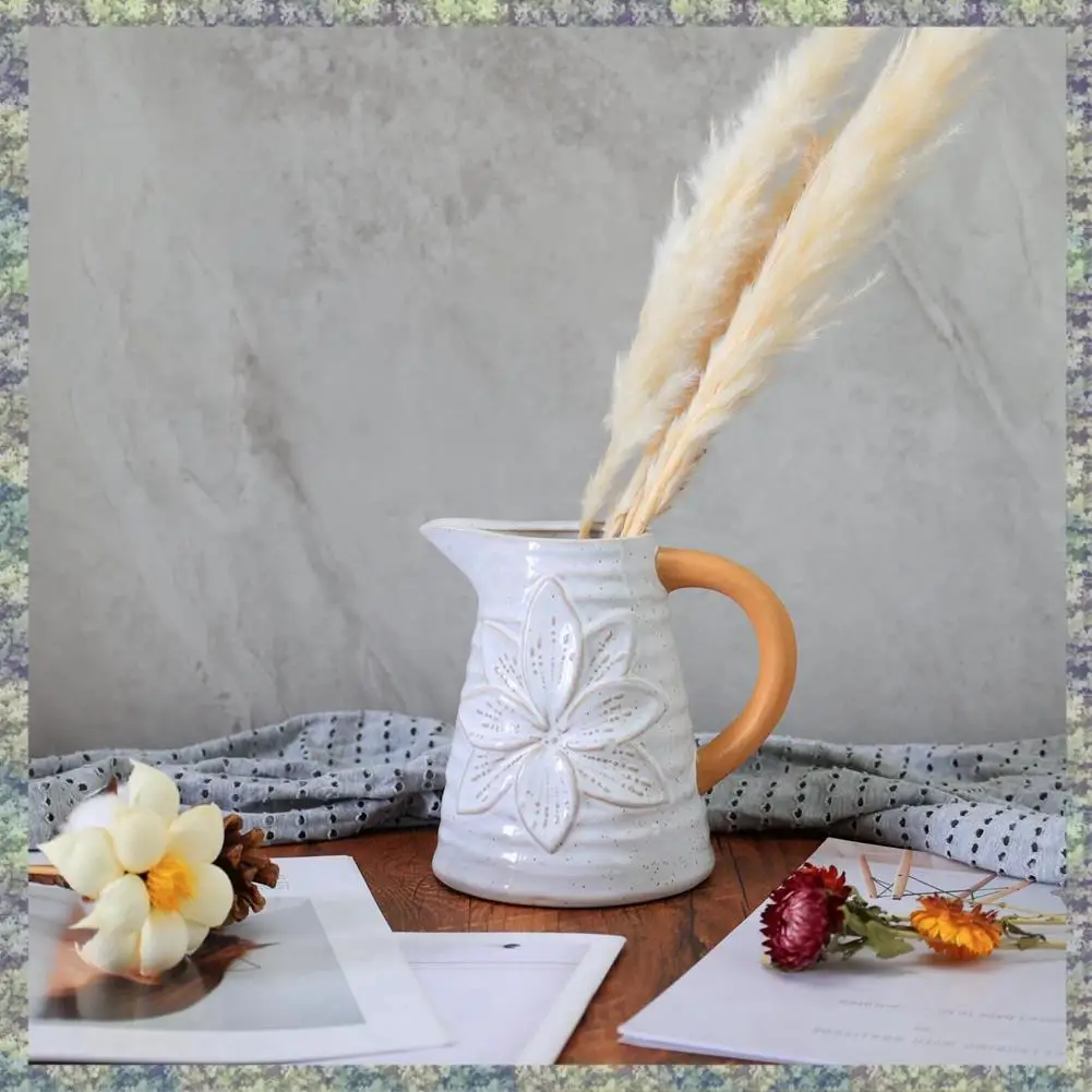 

WON Country Farmhouse Vase Desktop Flower Arrangement Decoration Is Very Suitable For Living Room & Dining Room Decoration