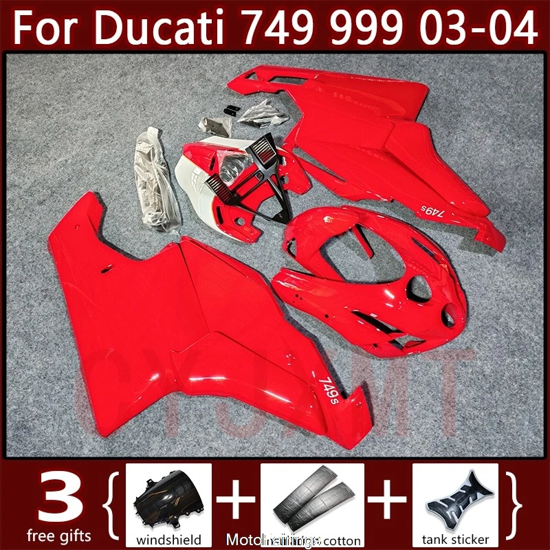 

Motorcycle Fairing Kit for Ducati 749 999 S 2003 2004 ABS Injection Fairings 749S 999S 03 04 Plastic Rear Seat