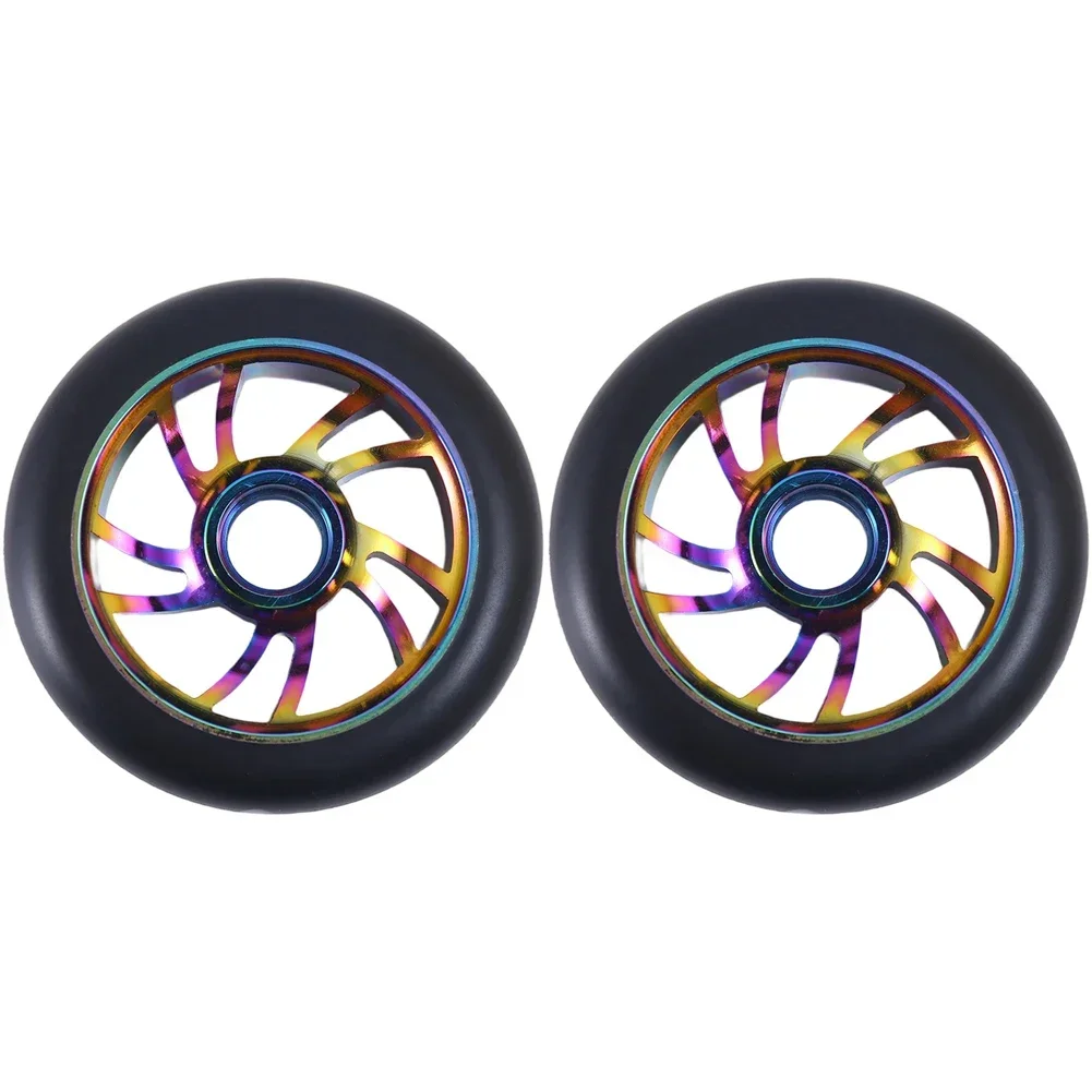 High Rebound Scooter Wheels For Parks Accessory Lightweight Scooter Wheels 7 Colours 120mm electric Scooter replacement Wheels