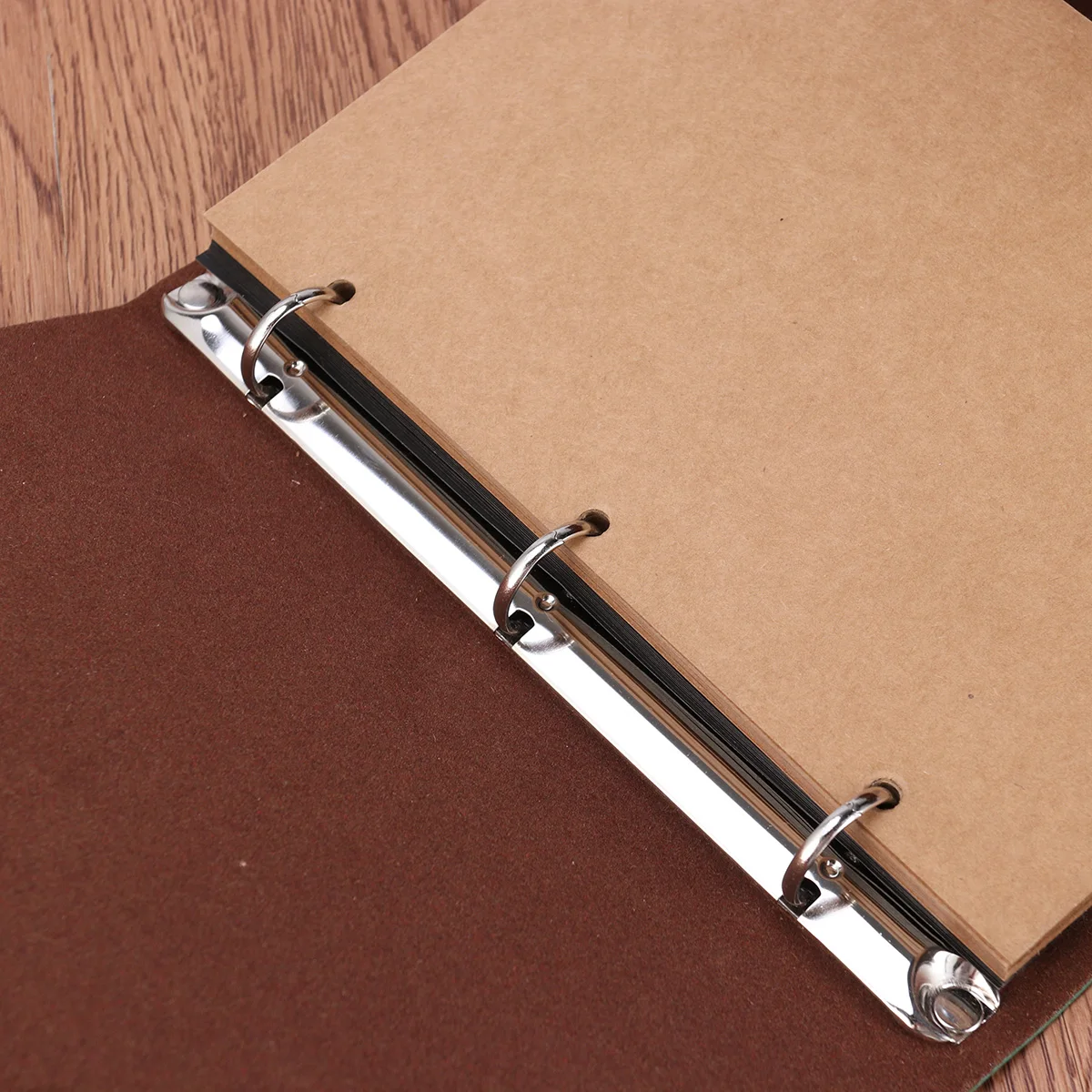 

DIY Photo Album Memory Book PU Cover Loose Leaf for Baby Anniversary Gifts Travel Record DIY Photo Album