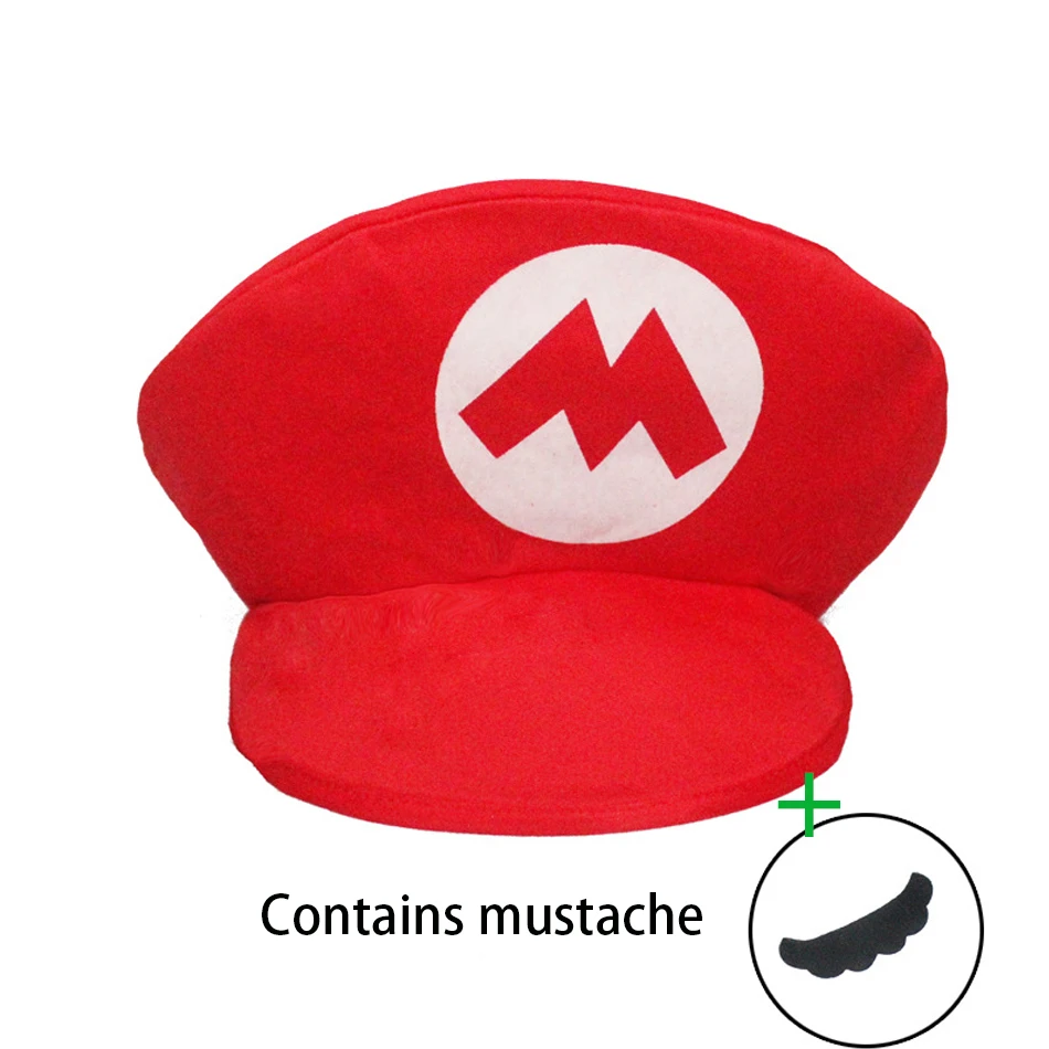 Mario Bros. Luigi Animation Косплей Классическая шляпа Игра Аниме Фигурка Костюм на Хэллоуин Унисекс Дети Взрослые Бейсболка Подарок на вечеринку