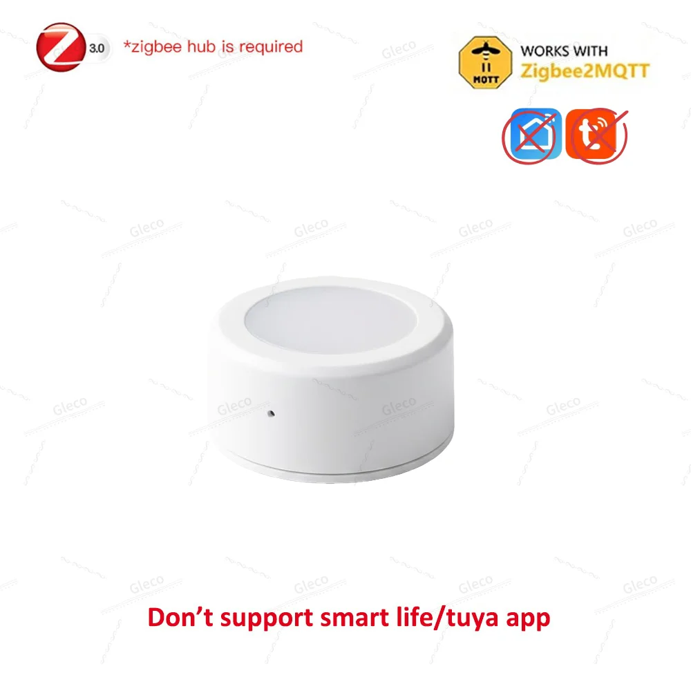 Zigbee Lichtsensor Detector Lux Meter Helderheidsmonitor Ondersteuning Zigbee2MQTT Smart Life TUYA APP Remote Work met Zigbee Hub