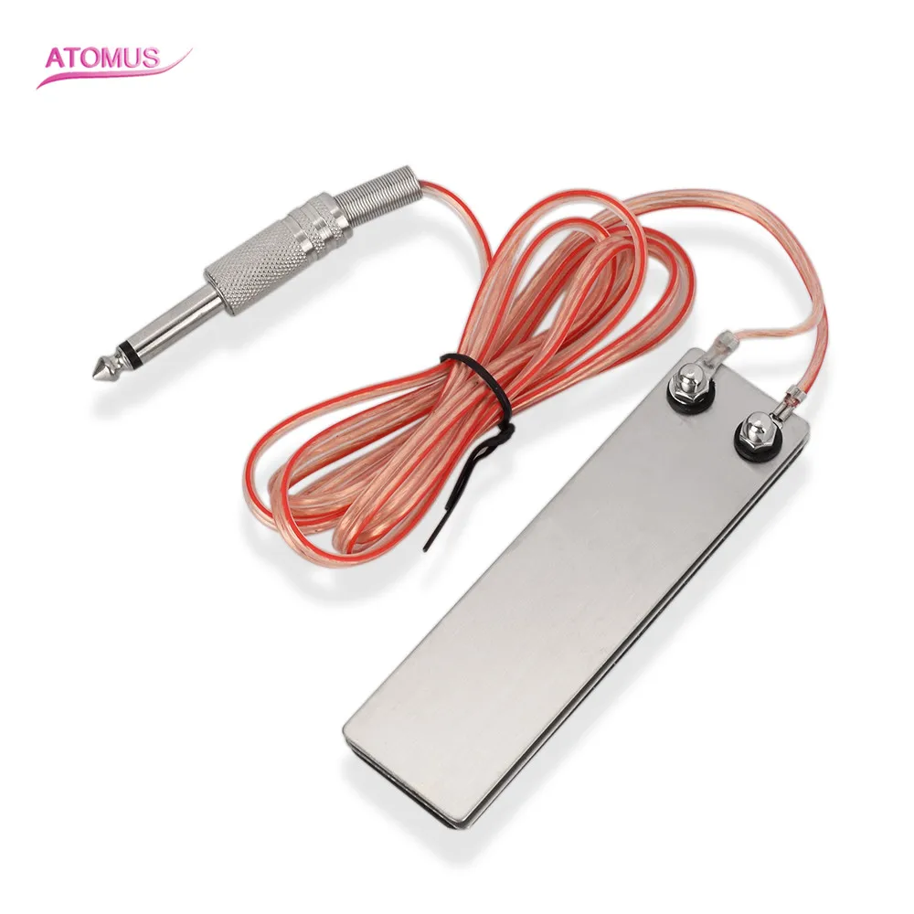 Stainless Steel Foot Switch Pedal Tattoo Foot Switch Power Machine Clip Cord Tattoo Pedal Tool Accessories Supply Controller