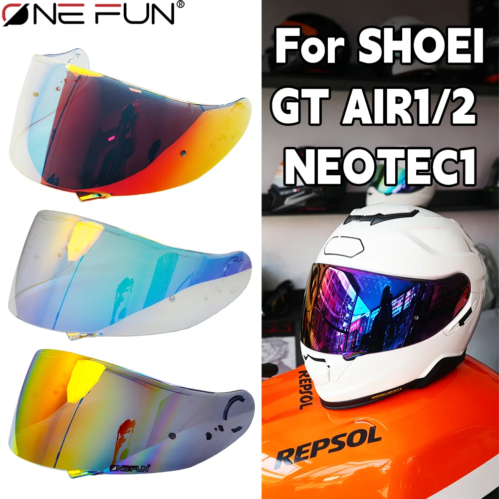 

GT1 2 photochromic Motorcycle sun visor, for SHOEI GT-AIR1 2NEOTEC1CNS-1 helmet shield Scratch-resistant,Quick installation