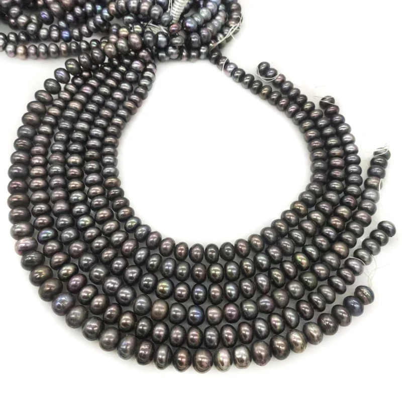 

Оптовая продажа: 16-дюймовая нить натурального черного жемчуга Abacus, 10-11 мм, россыпью