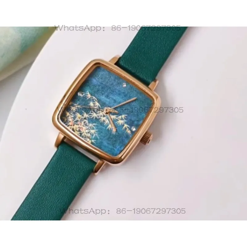 Dark Green Customized Watch for Women