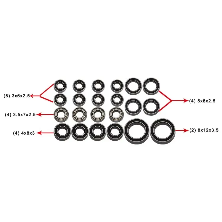 

Hot Racing optional upgrade sealed Bearing Kit for 1/18 TRX- TRX4