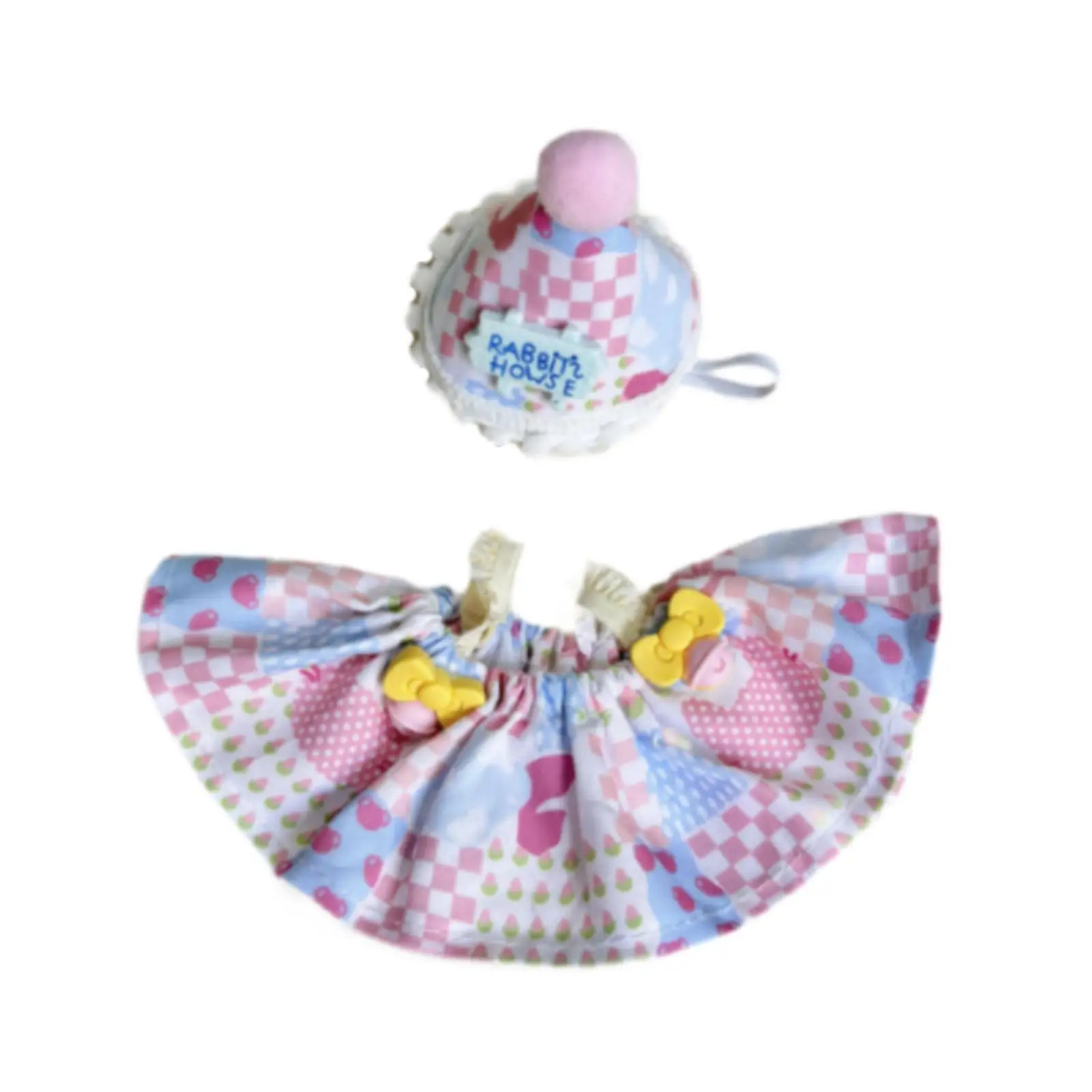 Robe en beurre mignonne avec pendentif, olympiques doux, accessoires de bricolage, 20cm