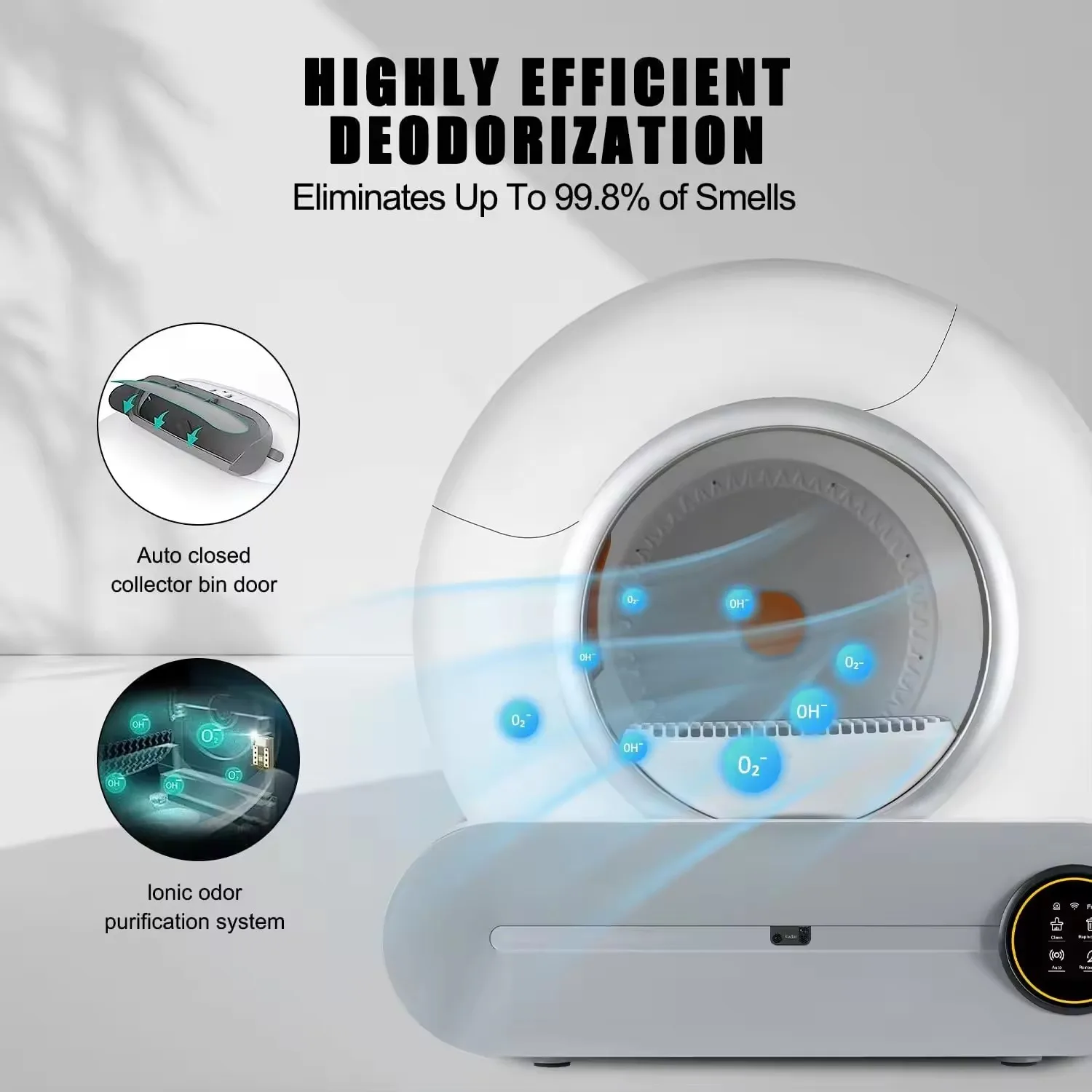 Smart Cat Box Design With App Control Automatic Self-cleaning Closed Auto Intelligent Cat Toilet