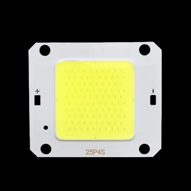 Chip de lámpara LED COB sin controlador, 50W, 12V, cuentas LED, blanco cálido/frío, sin necesidad de controlador, bricolaje para bombilla de