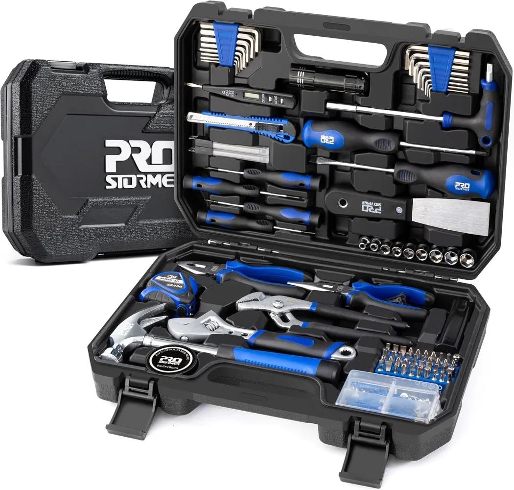 

Prostormer 229-Piece Home Tool Set, General Household Hand Toolkit W/ Portable Tool Box,Home Kit for All Purpose, Basic Starter