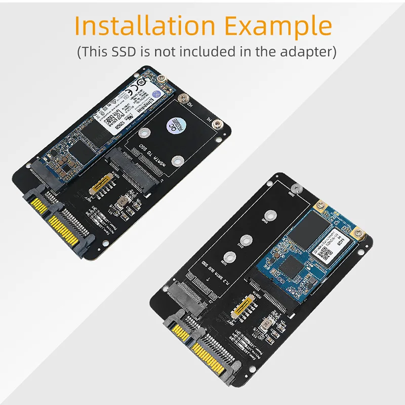 M2/Msata Naar Sata Adapter 2in 1 M.2 Sata Sleutel B Ssd/Msata Ssd Naar Sata3.0 6G 2.5 "Adapter Converter Riser Board Card Voor Pc Laptop