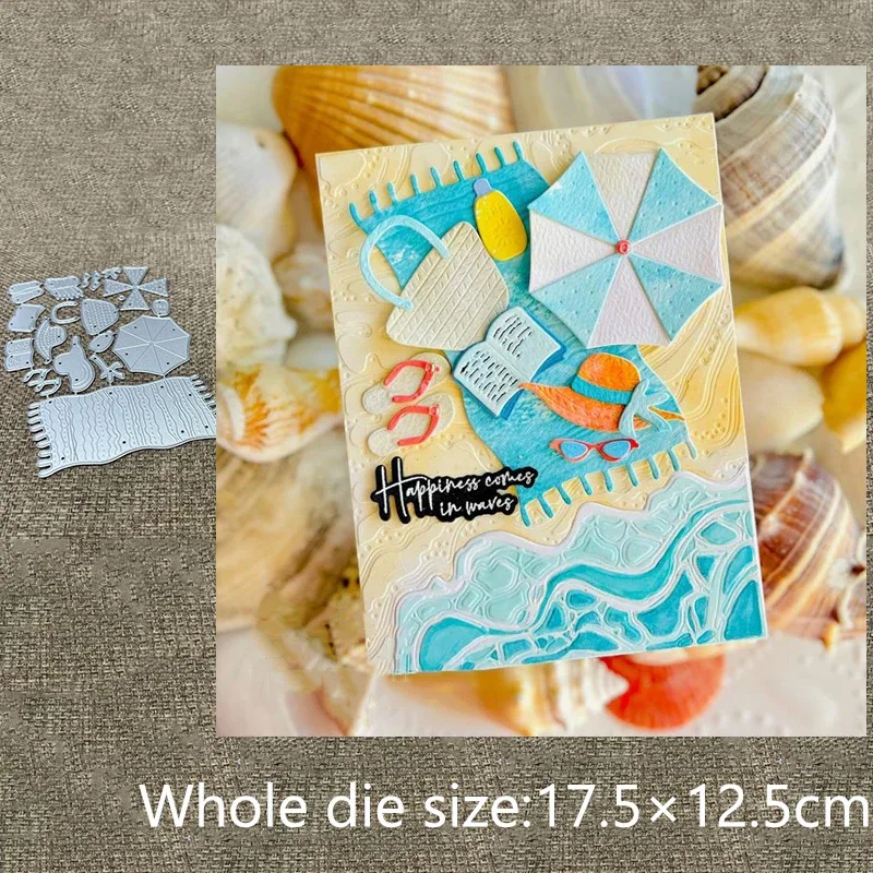 

New Design Craft Metal stencil mold Cutting Die beach umbrella decorations scrapbook die cut Album Paper Card Craft Embossing
