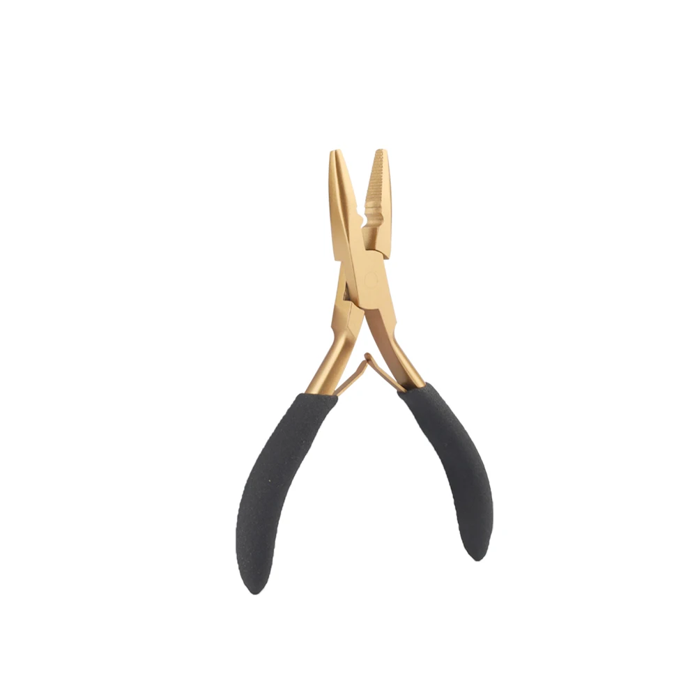 

Плоскогубцы GlamorDove для наращивания волос с защитой от скольжения – инструмент из нержавеющей стали для установки микрокольцевых и нанокольцевых прядей и снятия бусин