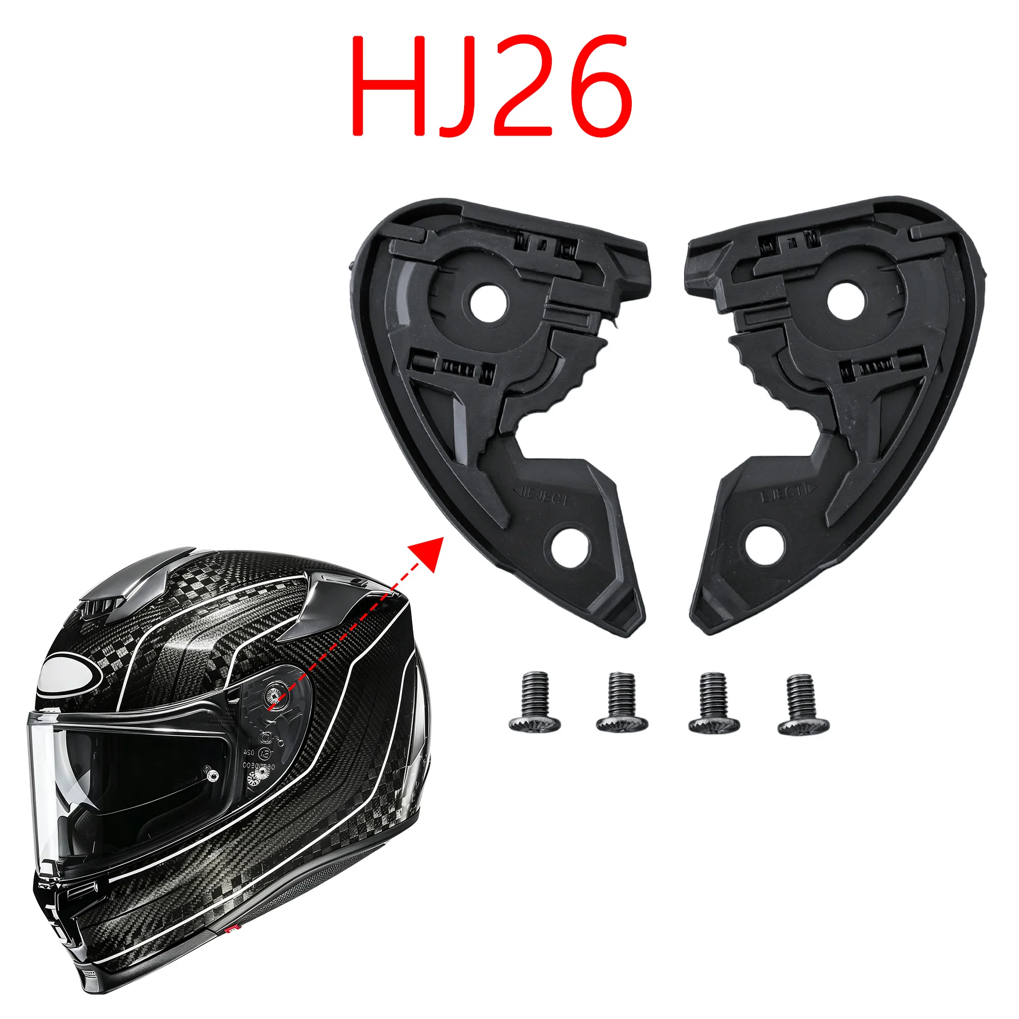 Motorcycle Helmet Parts Accessories Helmet Visor Base Lock for HJC Raph11 HJ26 Casco Moto Mechanism Capacete Shield Lock