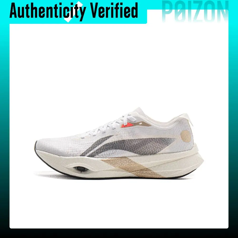 Li Ning Wind Chaser Pro Low top Marathon Training Physical Fitness Test & Exam Racing Running Shoes Unisex Black White ARPV017-8