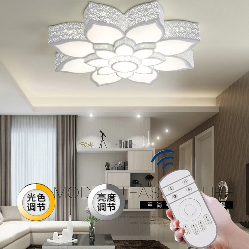 

modern crystal ceiling lights for bedroom living room plafond lamp lampen kristal moderne acrylic fixtures luminaire lighting