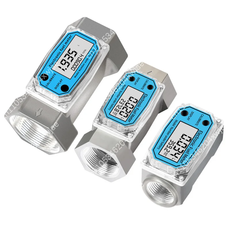Digital Turbine Flow Meter 1-2 Inch Electronic Totalizer for Water