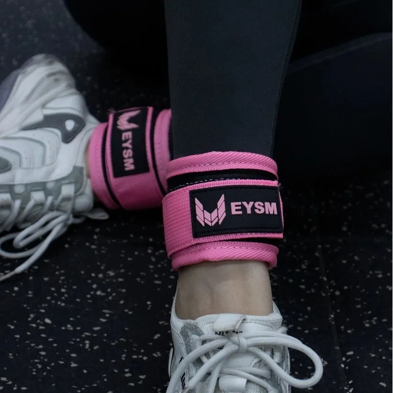 EYSM Ankle Strap For Cable Machine Double D Ring Padded Glute Kickback Leg Training Resistance Rope Accessory For Women Fitness