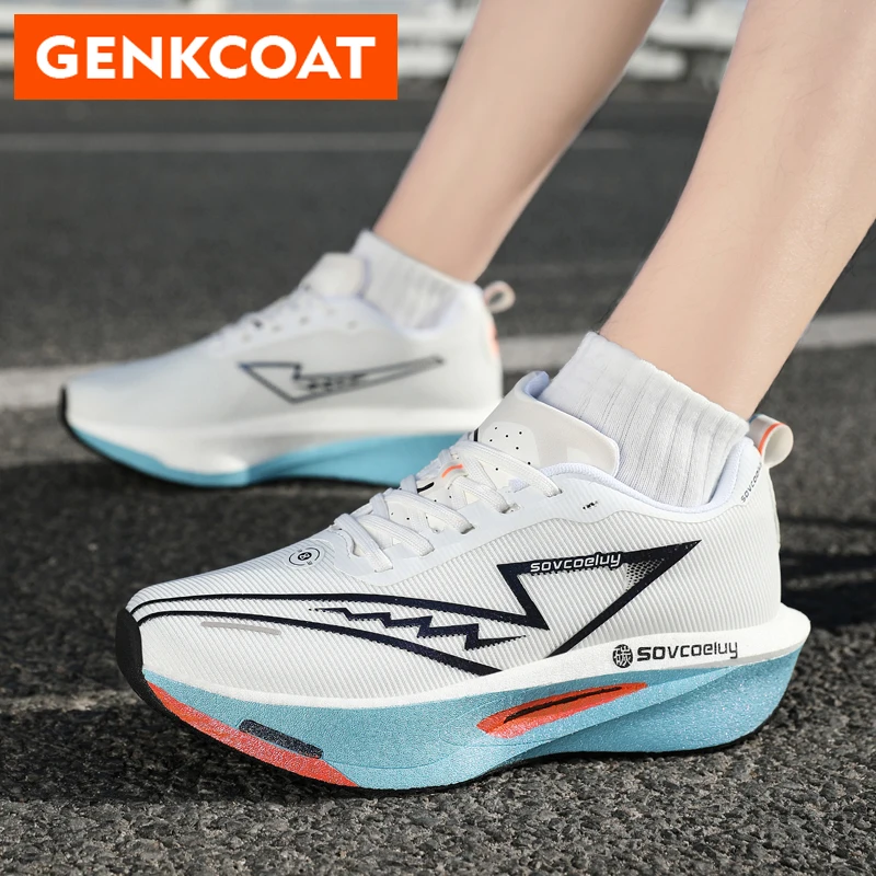 New Running Shoes Carbon Board Tennis Marathon Men Sports Breathable Lightweight Women's Comfortable Athletic Nonskid Sneakers
