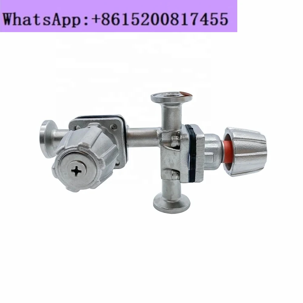 DN15 SS316L Hygienic Stainless Steel Manual Tri-clamp Diaphragm Valve with PTFE Gasket