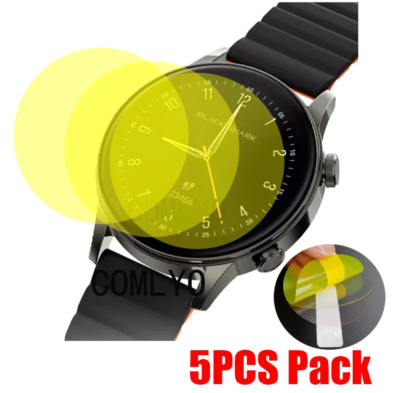 

5 шт. пленка для Black Shark S3 Smart Watch Защитная пленка для экрана HD TPU пленки
