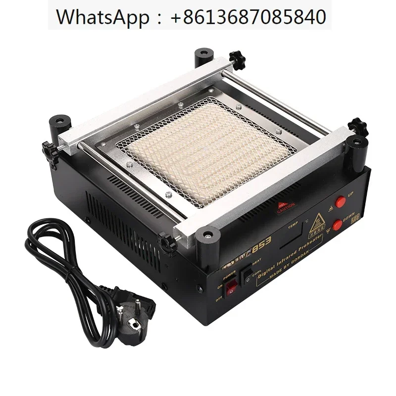 Temperature Control Rework Station   853 IR Preheater Station Lead Free Infrared Preheating Station