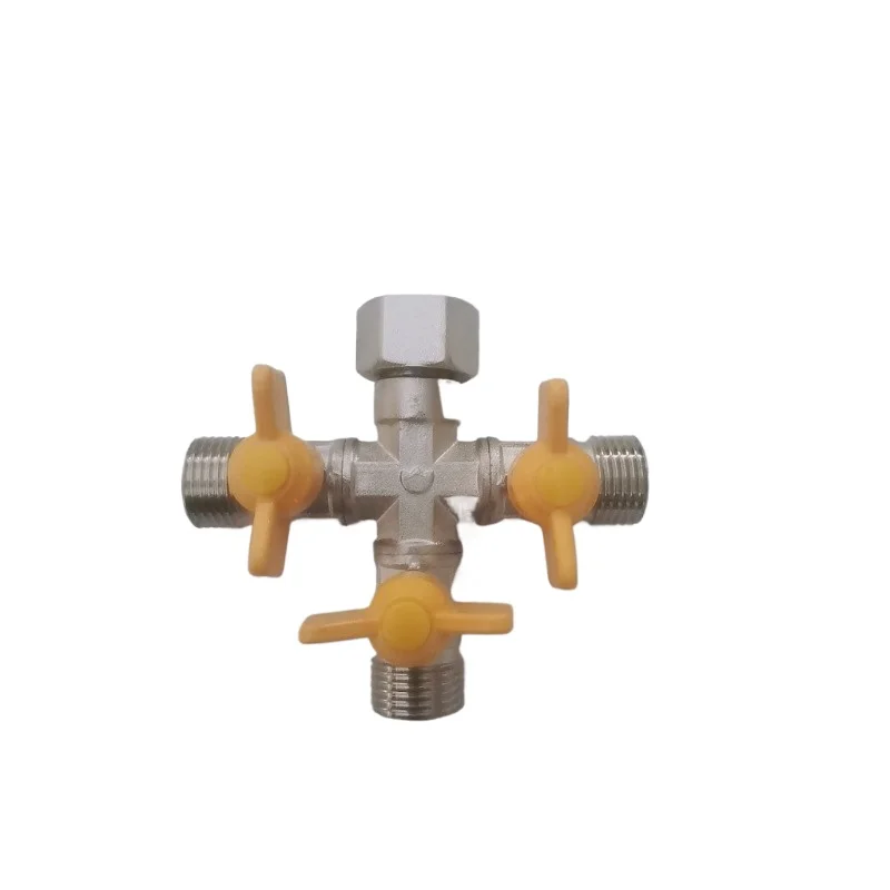 4 Way Pressure Test Gauge Leak Detector for Plumbing Water Floor Heating System Tool