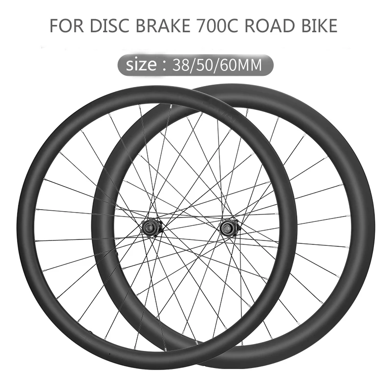 

Заводская акция, углеродное колесо 700C, дорожный велосипед, матовая UD, полностью углеродное волокно, колесная пара, сквозная ось, дисковый тормоз, карбоновые диски