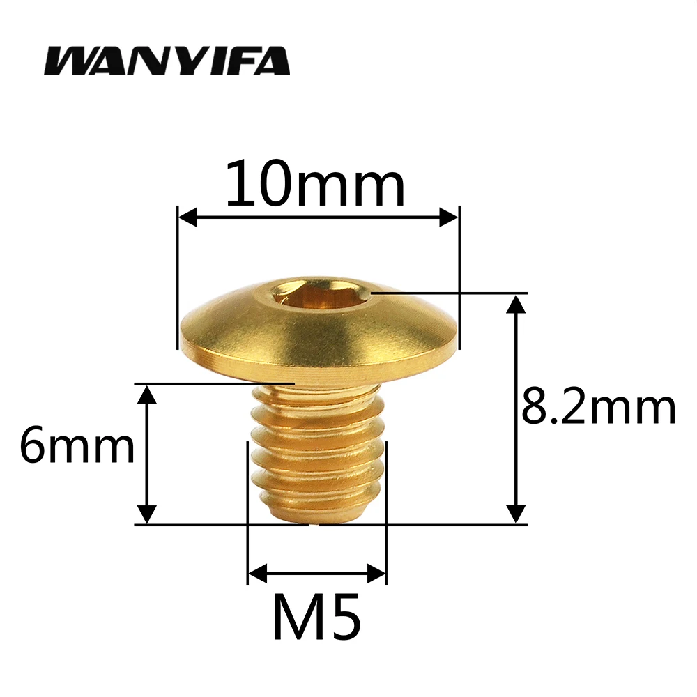 Wanyifa 2 szt. Śruby pokrywy cylindra olejowego do hamulec motocyklowy dźwigni tytanowej zamocowana śruba rowerowego hamulca hydraulicznego