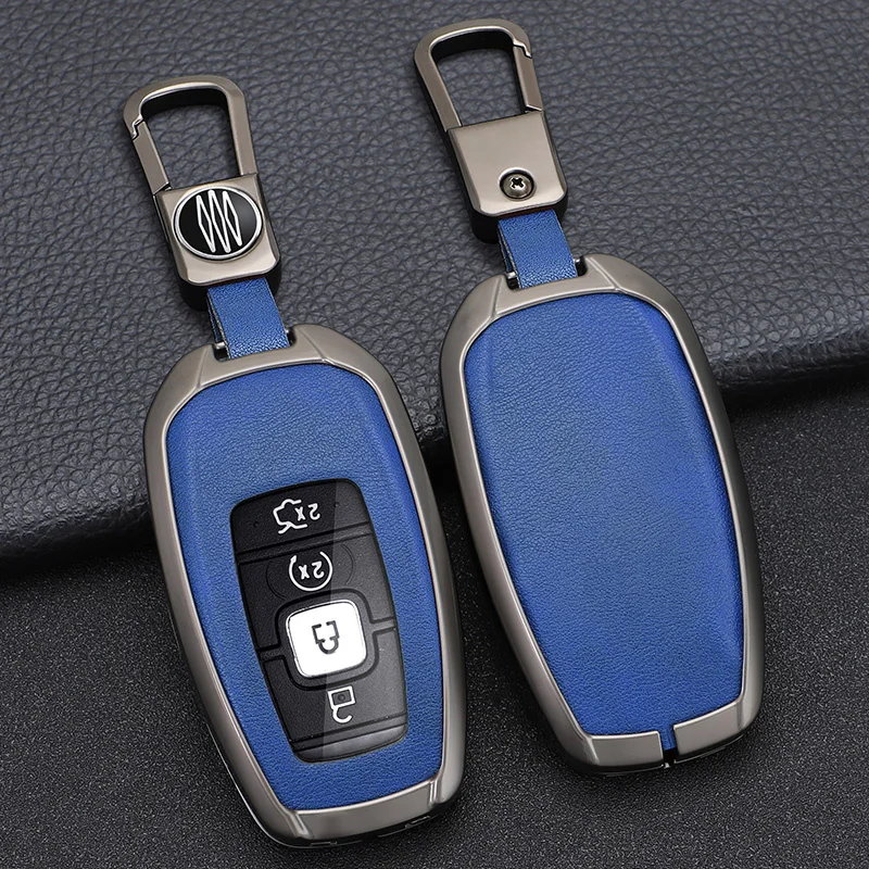 Alloy Car Key Case Cover Shell For Lincoln Continental MKC MKZ MKX Navigator Z Nautilus Aviator Corsair 2017 2018 2019 2022 Keyc