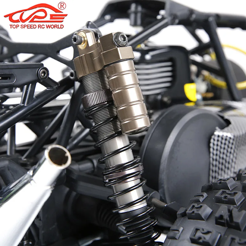 Cnc metal 8mm amortecedor traseiro ou dianteiro kit amortecedor para 1/5 rc carro gás hpi rofun rovan km baja 5b 5t 5sc buggy peças