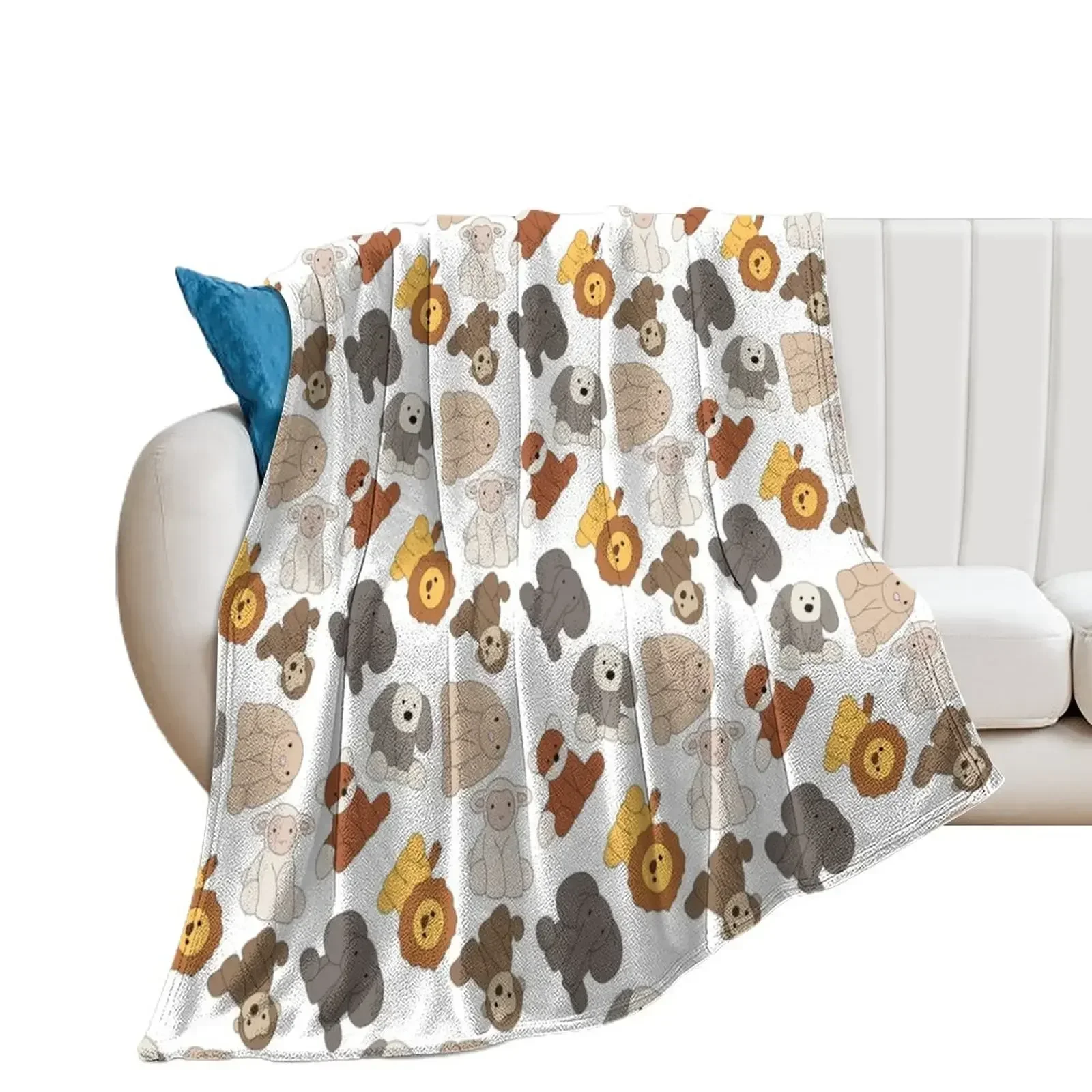 Smudge Soft Toy Inspired Design Throw Blanket Fashion Sofas Sofas Giant Sofa Luxury Blankets