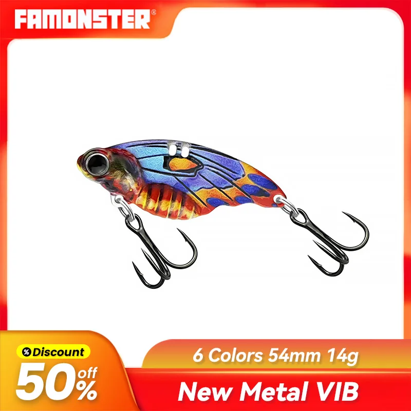 

Famonster 7g/14g Fishing Lure Swimbait Carp Pike Baits Metal Slow VIB Hard Jigging Fast JIG Sinking Trolling long shot Bass