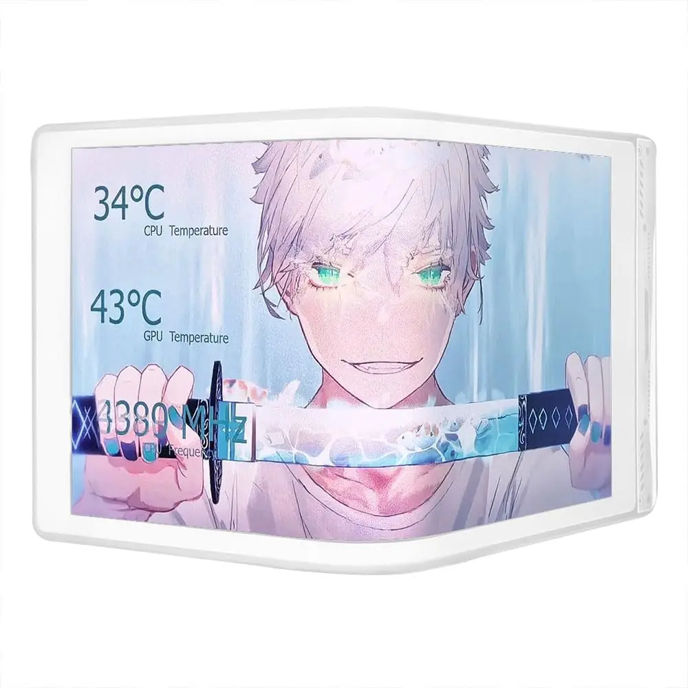 

6,5-дюймовый изогнутый экран 360 с водяным охлаждением, 2K FHD AMOLED, гибкий дисплей, монитор корпуса, 3D-мониторинг дополнительного экрана для AIDA64