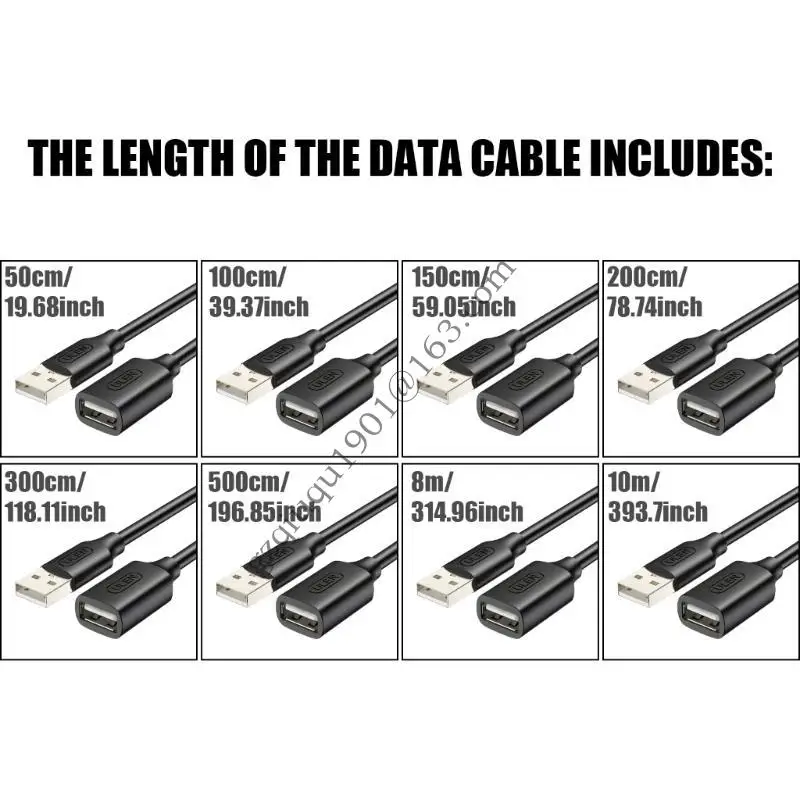 USB 2.0 Extension Cable 480 Мбит / с быстро скорость передачи данных для компьютера и принтера 066A